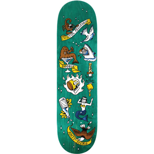 Antihero Doobie No Regerts Skateboard Deck Assorted 8.62"
