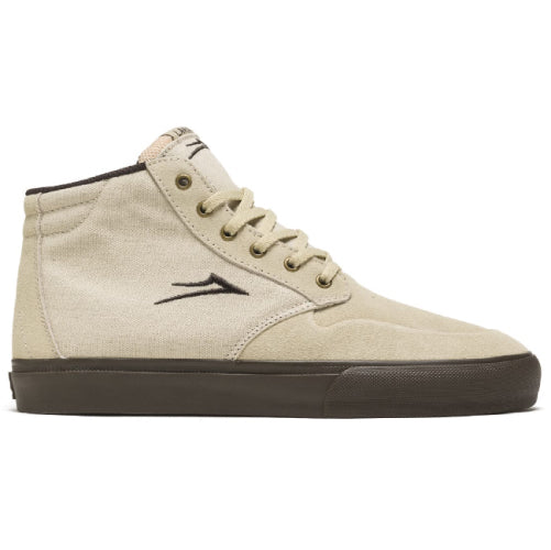 Lakai Riley 3 High Skateboarding Shoe - Cream/Gum