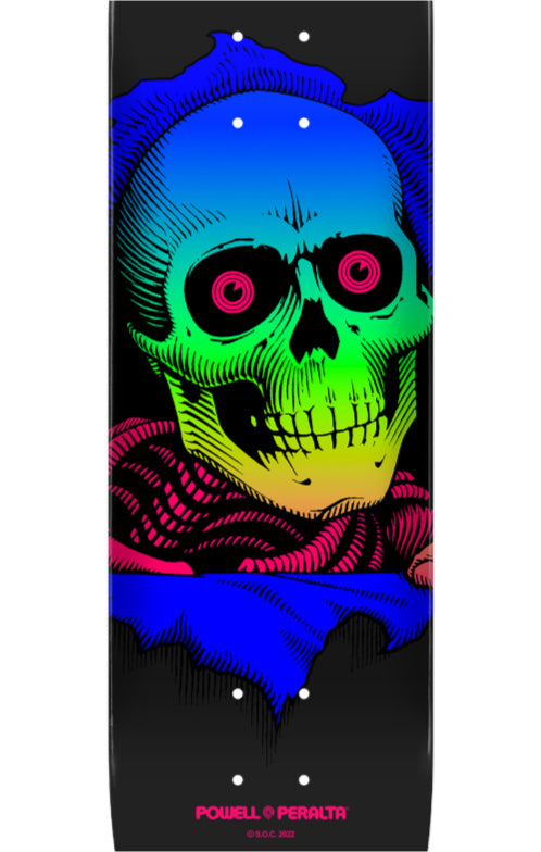 Powell Peralta Ripper Skateboard Deck Green Fade 8.0"close