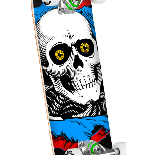 Powell Peralta Ripper Birch Complete Skateboard Red Stain/Blue 7.0"