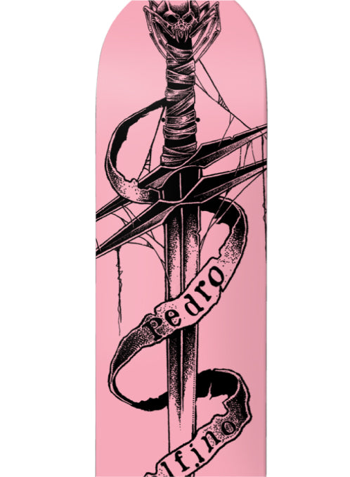 Deathwish Delfino Rosefyre Skateboard Deck 8.5" close