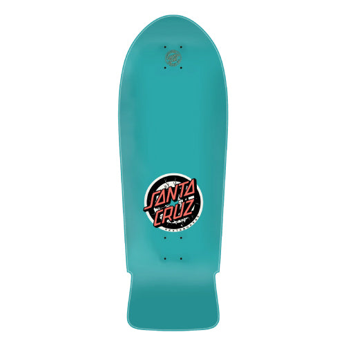 Santa Cruz Roskopp Two Shaped Reissue Skateboard Deck Teal 10.35"