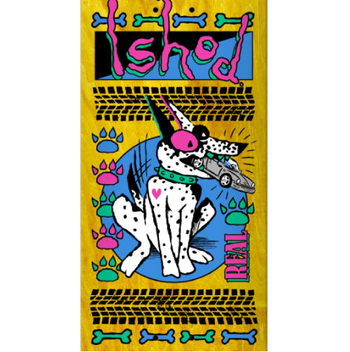 Real Ishod Rude Twin Tail Skateboard Deck 8.25"