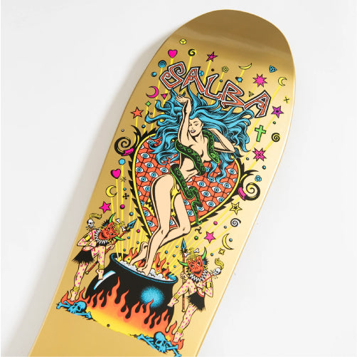 Santa Cruz Salba Witch Doctor Shaped Skateboard Deck 10.4"