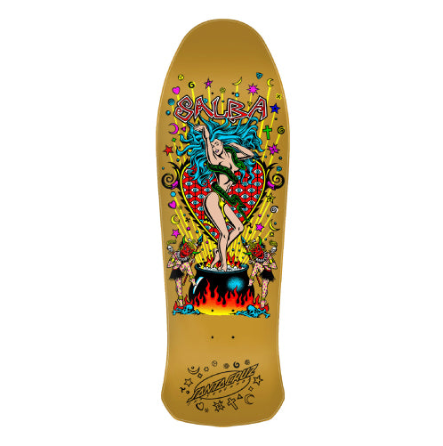 Santa Cruz Salba Witch Doctor Shaped Skateboard Deck 10.4"