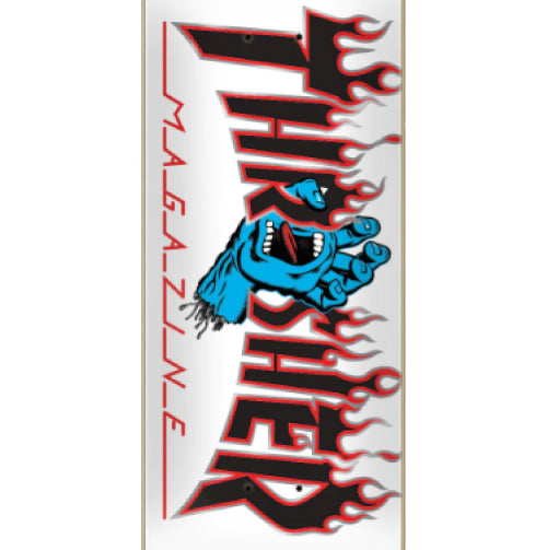 Santa Cruz X Thrasher Screaming Flame Logo Skateboard Deck 8.0"
