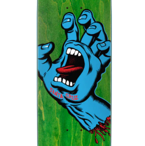 Santa Cruz Screaming Hand Skateboard Deck Green 8.8"