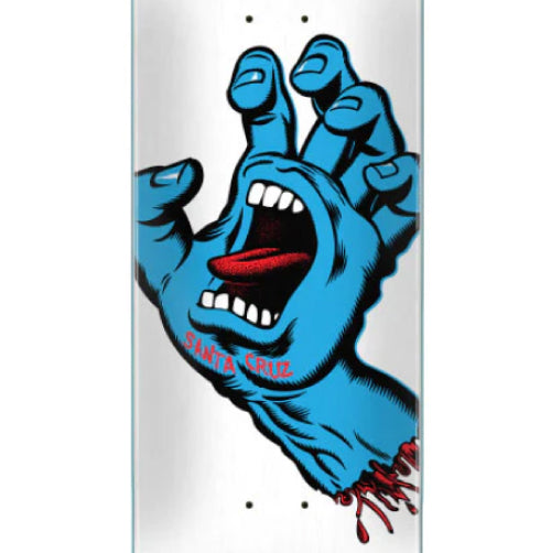 Santa Cruz Screaming Hand Skateboard Deck White 8.25"