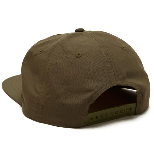 Heroin Script Snapback Hat - Olive