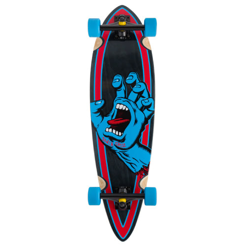 Santa Cruz Screaming Hand Pintail Longboard Complete 33.0" full