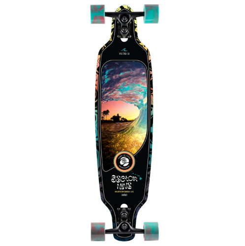 Sector 9 Fractal Shave Ice Sidewinder Longboard Complete 36"