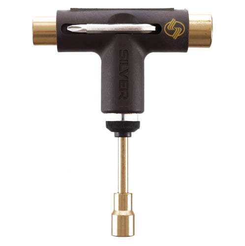 Silver Premium Skateboard Tool - Brown/Gold