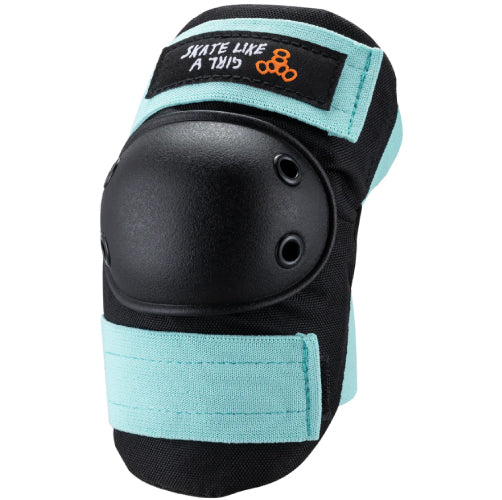 Triple Eight Saver Series 3-Pack Pad Set - Skate Like A Girl elbow