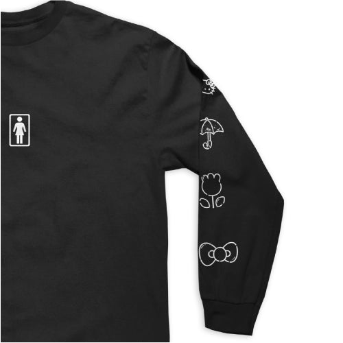 Girl X Hello Kitty 50th Anniversary Long Sleeve - Black