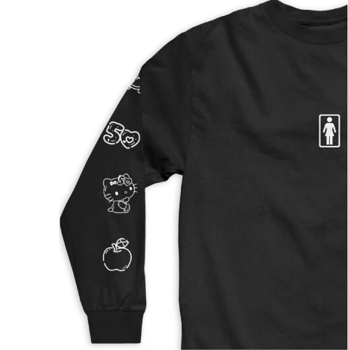 Girl X Hello Kitty 50th Anniversary Long Sleeve - Black