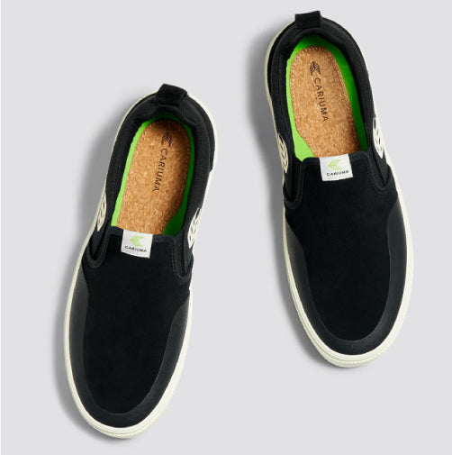 Cariuma Slip On Pro Skateboarding Shoe - Black/Ivory