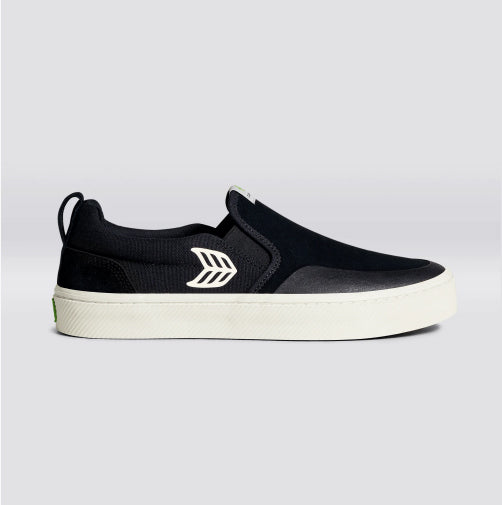 Cariuma Slip On Pro Skateboarding Shoe - Black/Ivory