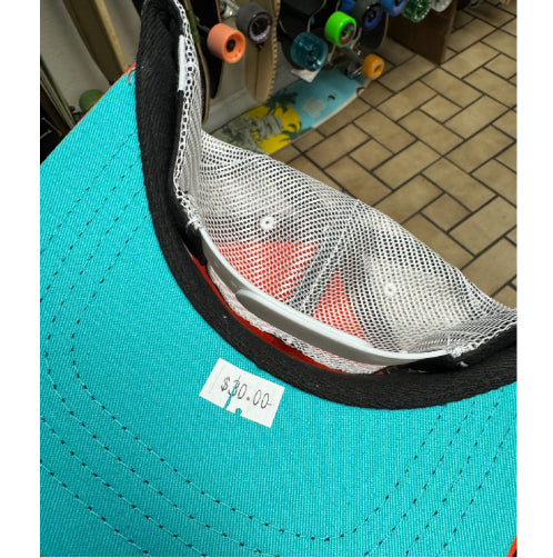 Snot Wheel Co. Japanese Trucker Hat - Safety Orange