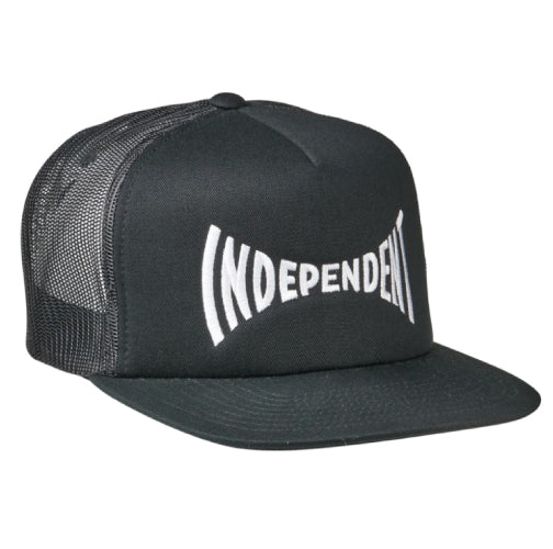 Independent Span Trucker Snapback Hat - Black