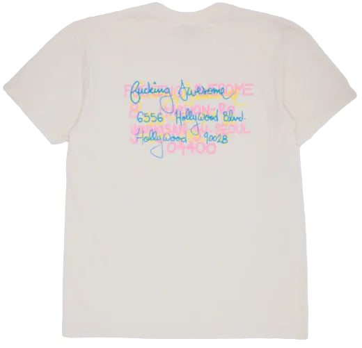 Fucking Awesome Spike Test Print Store Tee - Off White