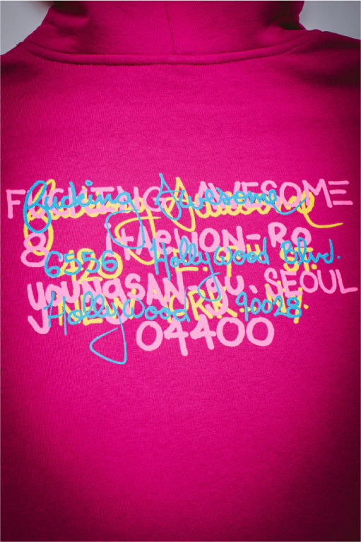 FA Spike Test Print Store Hoodie - Magenta