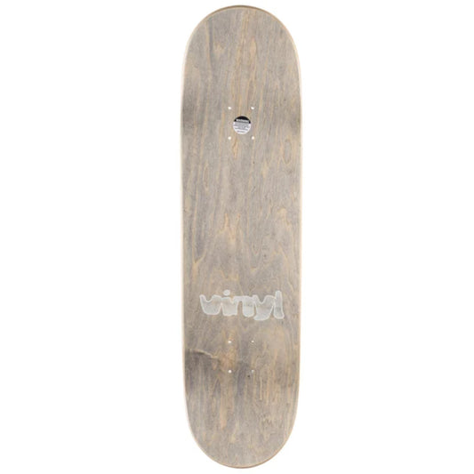 Vinyl Spiral White Marble Skateboard Deck 8.5" top