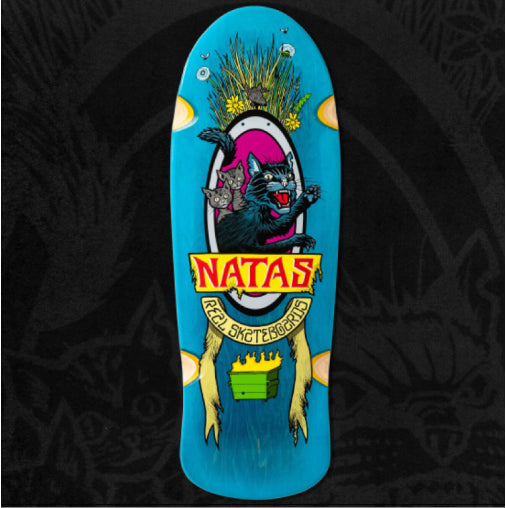 Real Natas Kaupas X Todd Francis SSD25 Panther Skateboard Deck 10.91"
