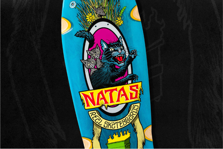 Real Natas Kaupas X Todd Francis SSD25 Panther Skateboard Deck 10.91"