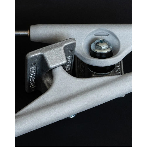 Independent Stage 11 Industrial Inverted Raw Silver/Trans Black Standard Trucks (Set of 2)
