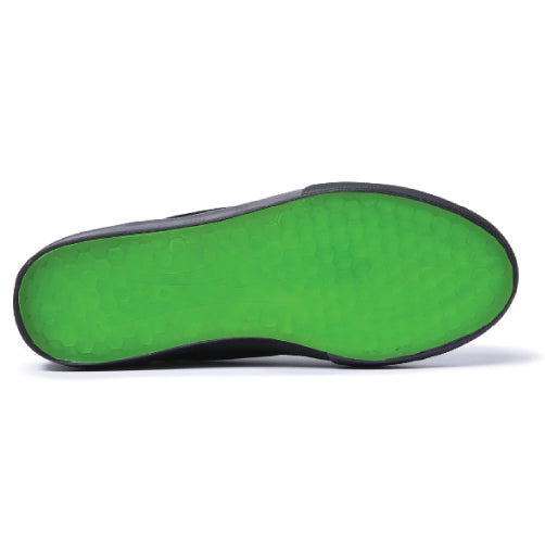 Lakai Staple SMU Suede Skateboarding Shoe - Black/UV Green