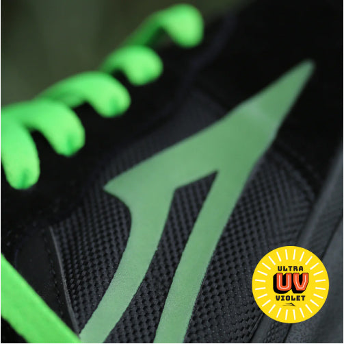 Lakai Staple SMU Suede Skateboarding Shoe - Black/UV Green