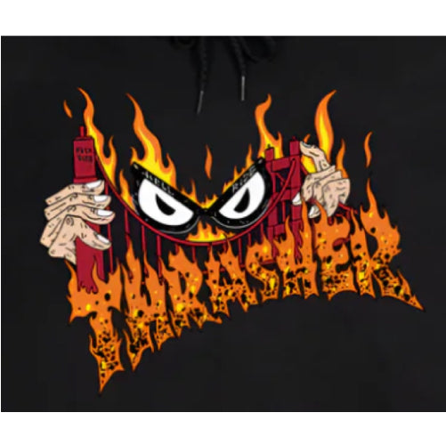 Thrasher X Neckface Sucka Free Hoodie - Black graphic