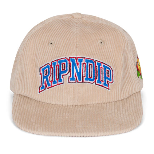 Rip N Dip Summer Friends Corduroy Snapback Hat - Tan