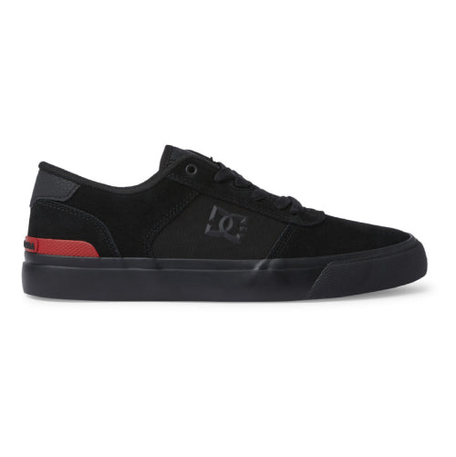 DC Teknic S Suede Skateboarding Shoe - Black/Black/Red