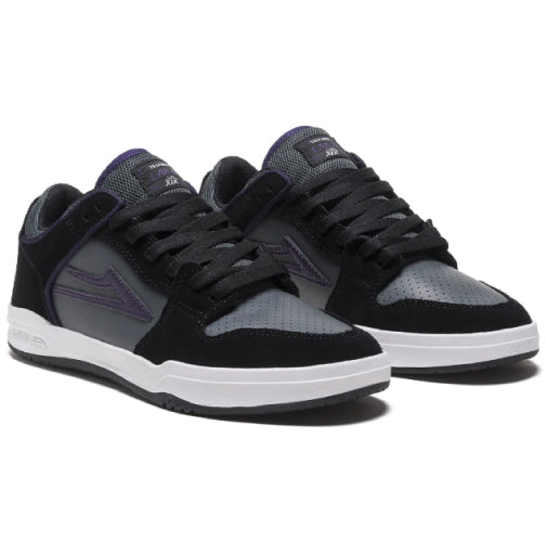 Lakai Telford Low Skateboarding Shoe - Black/Grey