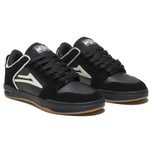 Lakai Telford Low Skateboarding Shoe - Black/Glow in the Dark
