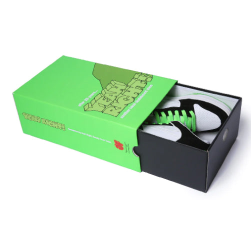 Lakai Telford Low SMU Suede Skateboarding Shoe - Black/White/Green