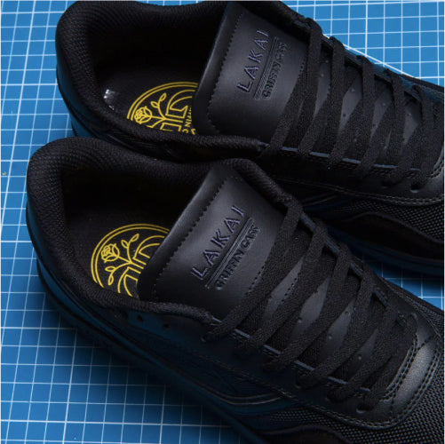 Lakai Terrace Skate Shoe - Black/Black Suede