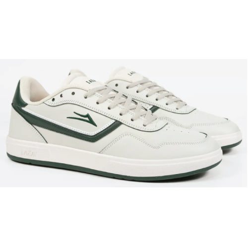 Lakai Terrace Skateboarding Shoe - Cream/Pine Leather