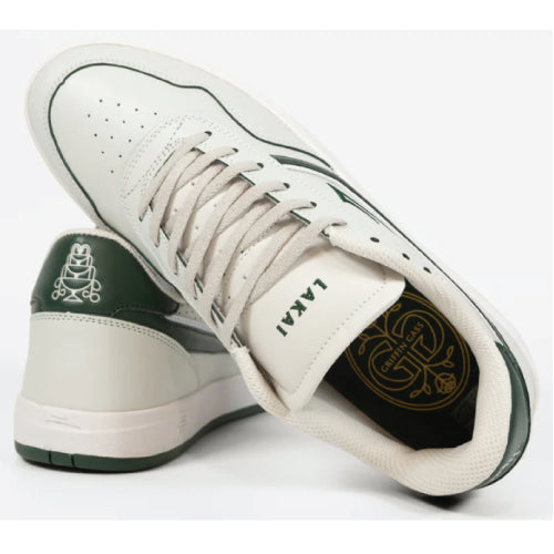 Lakai Terrace Skateboarding Shoe - Cream/Pine Leather