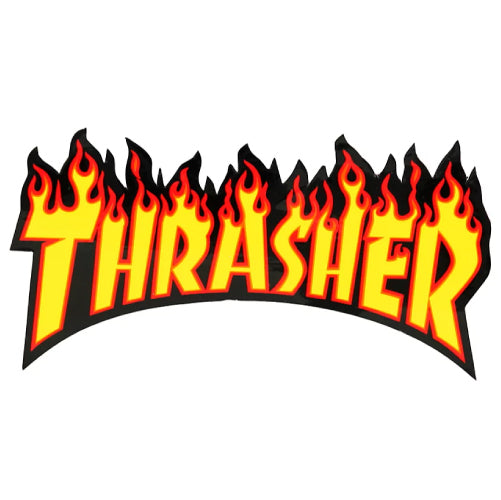 Thrasher Flame Logo Sticker 10.25"