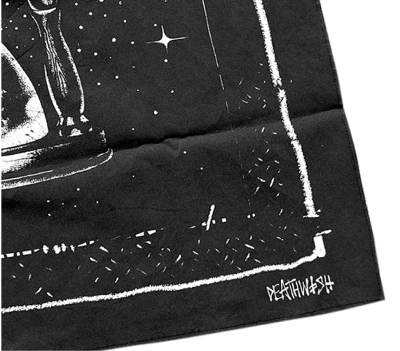 Deathwish Time Waits Bandana - Black/White