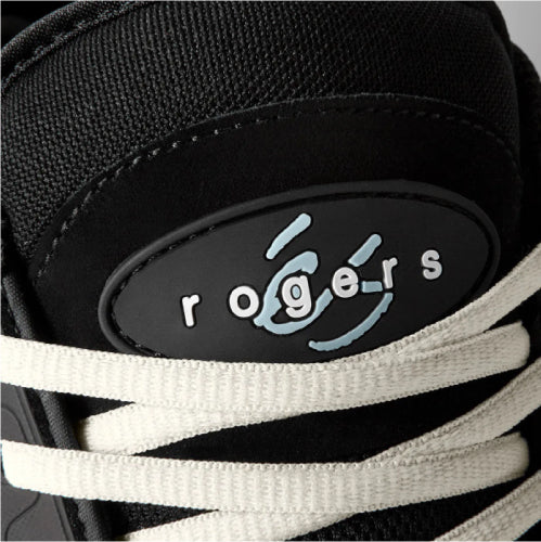 eS TJ Rogers Skate Shoe - Black/Blue/White badge