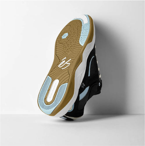 eS TJ Rogers Skate Shoe - Black/Blue/White bottom photo