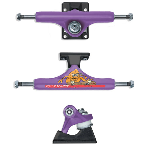 Slappy X Toy Machine ST1 Hollow Purple/Black Trucks (Set of 2)