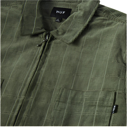 HUF Trenton Zip Shacket - Olive