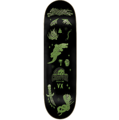 Creature X Sketchy Tank Colin Provost Trippy Tanks VX Skateboard Deck 8.8"