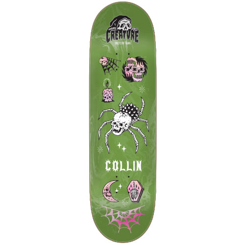 Creature X Sketchy Tank Colin Provost Trippy Tanks VX Skateboard Deck 8.8"