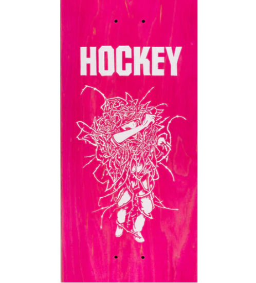 Hockey Todd Tumbleweed Skateboard Deck pink veneer close