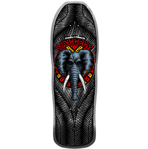 Powell Peralta Mike Vallely Elephant Reissue Skateboard Deck Silver 9.85" graphic